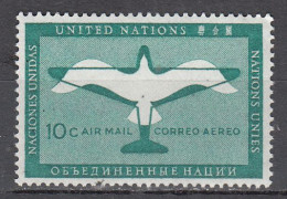 UNITED NATIONS-NY   SCOTT NO C2   MNH    YEAR  1951 - Aéreo