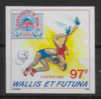 WALLIS ET FUTUNA  N° 366    * *    NON DENTELE  Lutte - Lucha