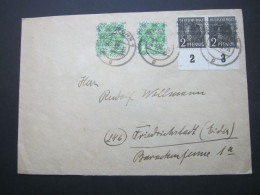 1948 , 2 Pfg.  Bandaufdruck Mit Rand Auf Brief Aus  Iserlohn - Covers & Documents