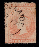 860-69  SG25 2d Pale Vermilion W2 Second Roulet (#2) £4.75 - Used Stamps