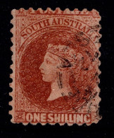 1870-71 SG98 1/- Chestnut W2 P10 £40 - Used Stamps