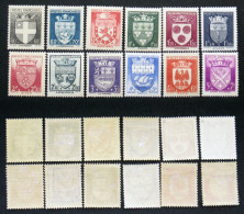 N° 553 à 564 BLASONS DE 1942 NEUF N* TB Cote 32€ - Nuovi