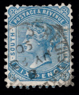 1883-99 SG 185 6d Pale Blue W13 P10 £3.50 - Oblitérés