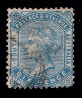 1883-99 SG 194 6d Pale Blue W13 P13 (#1) £1.50 - Oblitérés