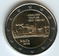 Malte Malta 2 Euro 2018 Temples Ta Hagrat UNC - Malta