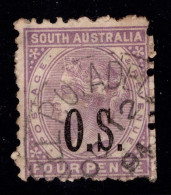 1891-96 Official SG 061 4d Pale Violet Type O2 W13 P10 (#1) £1.00 - Usados