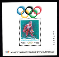 Pologne Bloc De 1994 Jeux Olympiques D'hiver Lillehammer 94 - 100 Ans Du CIO - Y&T BF N° 134 MNH ** Superbe ! - Winter 1994: Lillehammer