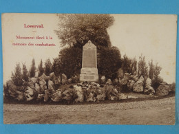Loverval Monument élevé à La Mémoire Des Combattants - Gerpinnes