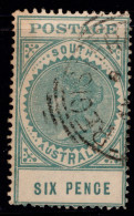 904-11 SG 284 6d Blue-green  Thick Postage W13 P12 (#1) £3.00 - Gebraucht