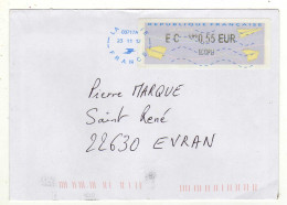 Enveloppe FRANCE Avec Vignette Affranchissement Ecopli Oblitération LA POSTE 03717A 23/11/2012 - 2000 « Avions En Papier »