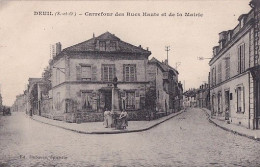 DEUIL            CARREFOUR DES RUES HAUTE ET DE LA MAIRIE - Deuil La Barre