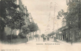 Lausanne Boulevard De Grancy Attelage 1904 - Grancy