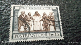 VATİKAN-1950-60     15L       USED - Used Stamps