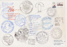 Germany FS Polarstern Large Cover Heli Flight Polarstern To Georg Von Neumayer  Diff Ca 25.02.1992 TO153A) - Vols Polaires