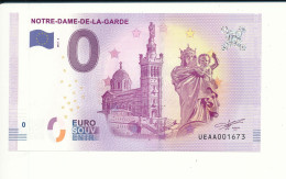 Billet Touristique  0 Euro - NOTRE-DAME-DE-LA-GARDE - UEAA - 2017-3 - N° 1673 - Billet épuisé - Autres & Non Classés