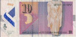 BILLETE DE MACEDONIA DE 10 DENARI DEL AÑO 2018 (BANKNOTE) - Noord-Macedonië