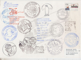 Germany FS Polarstern Large Cover Heli Flight Polarstern To Belgrano III Diff Ca   21.02.1992 (TO154A) - Polar Flights