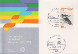 Carte Maximum  1er  Jour  ALLEMAGNE   Jeux  Olympiques  D' Hiver   SAPPORO   1972 - Winter 1972: Sapporo