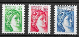 FRANCE N°2154 à 2156 Série Complète Neuve ** MNH - Unused Stamps