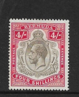 BERMUDA 1920 4s SG 52b MOUNTED MINT Cat £60 - Bermuda