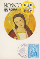 Carte  Maximum  1er  Jour   MONACO    EUROPA     1975 - 1975