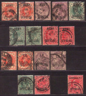 GREAT BRITAIN 1888-1902  OFFICIAL  LOT - Dienstzegels