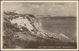 Bay From Durley Chine, Bournemouth, Hampshire, 1956 - Postcard - Bournemouth (avant 1972)