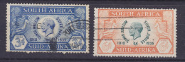 South Africa 1935 Mi. 99, 101, GV. Silver Jubilee (2 Scans) - Used Stamps