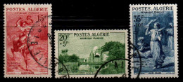 Algérie - 1957 - Œuvres Sociales   - N° 346 à 348  -  Oblit  - Used - Oblitérés