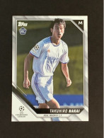 CARD TOPPS UEFA CHAMPIONS LEAGUE GIAPPONE ROOKIE TAKUHIRO NAKAI REAL MADRID - Autres & Non Classés