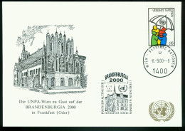 Sp UN Vienna (UNO) 2000 | Philately. "Brandenburgia 2000", Frankfurt Oder Germany (MiNr 50) - Brieven En Documenten