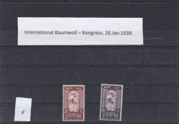 ÄGYPTEN - EGY-PT - EGYPTIAN - EGITTO - INT.BAUMWOLLE-KONGRESS 1938  FALZ - MH - Ongebruikt