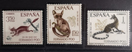 Fernando Poo 1967 Wildtiere Mi 255/57** - Fernando Po