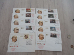 N7 Russie Russia 10 Lettres Philatéliques Centenaire Lénine 1970 - Brieven En Documenten