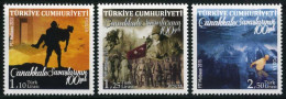 Türkiye 2015 Mi 4155-4157 MNH Battle Of Gallipoli, 100th Anniversary - Nuevos