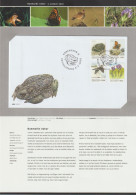 Denmark First Day Sheet With FDC Mi 1556-1559 Nature Monuments And Conservation - Natterjack Toad - Butterfly 2010 - Briefe U. Dokumente