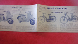 Catalogue SCOOTER CYCLOMOTEURS  MOTOS SPORTS VELOMOTEURS RENE GUILLER CONSTRUCTEUR  FONTENAY LE COMTE - Motor Bikes