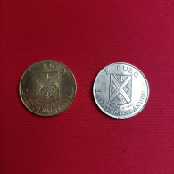 1 ET 2 EUROS TEMPORAIRE VILLE DE LA CÔTE SAINT ANDRÉ - Euro Van De Steden