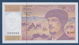 20 Francs  Debussy  De 1997 - 20 F 1980-1997 ''Debussy''