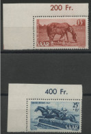 SARRE SAAR N° 253 + 254 Avec Coin De Feuille COTE 50 € Neufs ** (MNH). Qualité TB - Ongebruikt