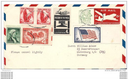 73 - 70 - Entier Postal Envoyé Des Etats Unis En Allemagne 1958 - 1941-60