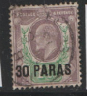 Levant    1909   SG 16  30 Paras   Fine Used - Brits-Levant