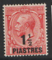 Levant    1921   SG  42  Surcharged  1.1/2  PIASTRES   Mounted Mint - Levante Británica