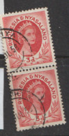 Rhodesia And Nyasaland   1954   SG 4 3d  Fine Used  Pair - Rodesia & Nyasaland (1954-1963)