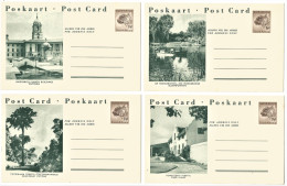 South Africa 1958. 4x Leopard Postcards. Superb Mint. - Ungebraucht