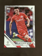 CARD TOPPS UEFA CHAMPIONS LEAGUE GIAPPONE ROOKIE BENJAMIN SESKO SALISBURGO - Autres & Non Classés