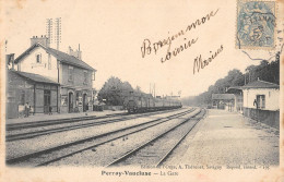 CPA 91 PERRAY VAUCLUSE / LA GARE / TRAIN - Autres & Non Classés