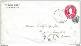 73 - 17 - Entier Postal Envoyé De Jetmore 1899 - ...-1900
