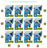 ITALIA REPUBBLICA ITALIA 2009-2010  INTER CAMPIONE D'ITALIA  MINIFOGLIO ** MNH - Blocks & Kleinbögen