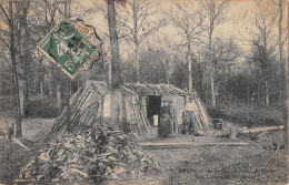 CPA 91 BRUNOY / FORET DE SENART / UNE CABANE DE BUCHERONS - Brunoy